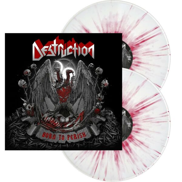 Destruction - Born To Perish, 2LP, Gatefold, Limited White with Red Splatter, 500 Copies
