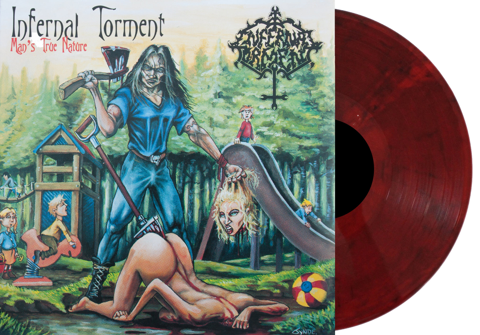 Infernal Torment - True Red/Black Marbled 300 Copies - Metalvinyl.dk